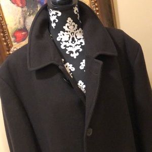 🤎Men, Ralph Lauren Diagonal Tweed, Satin lined, pockets, Unisex Winter Coat